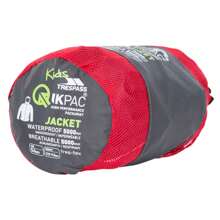 Trespass Kurtka Qikpac X Unisex Packaway dla dzieci/dzieci (Flint)
