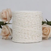 100g 天然拉菲草草纱拉菲草纸编织材料垫子篮子帽子手提包彩色 DIY 钩针编织用品 - 彩色 - 查看 26