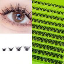 120 chiếc D-Curl Cluster False Lash, Dụng cụ trang điểm nối mi dày tự nhiên riêng lẻ để tự làm hiệu ứng ấn tượng và tự nhiên tại nhà - D - Xem 5