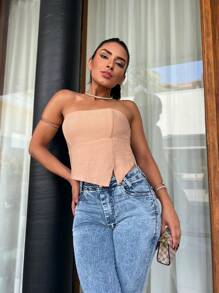 Women's Jeans Flare Pants Woven With Lycra - Rửa nhẹ - Xem 4