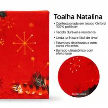 Christmas Tablecloth 3.50m X 1.40m For 12 Places Oxford Christmas Print - Màu 21 - Xem 5