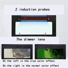 Mặt nạ hàn tự động làm tối màu thật bằng năng lượng mặt trời Mũ bảo hiểm hàn Kính bảo hộ mắt/Kính thợ hàn Mũ bảo vệ hồ quang cho máy hàn - Màu vàng - Xem 5