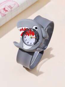 1 件带环形表带卡通电子指针手表 - 1 pcs 灰鯊 - 查看 1