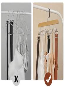 1 Giá treo quần áo bằng gỗ, Giá treo quần áo bằng gỗ đa năng để đựng áo ngực, áo ba lỗ, phụ kiện, trưng bày quần áo - Nhiều màu - Xem 3