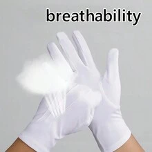 4 件装三条纹手套 - 柔软、透气、经典男女通用设计，适合正式活动、检查、安全、引导、驾驶和日常穿着 - 优雅而保守的风格 - 彩色 - 查看 9