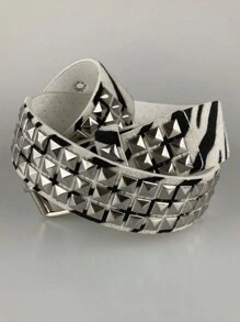 新款豹纹羽毛装饰腰带，朋克风系列，嘻哈腰带，Y2K铆钉腰带，时尚百搭，适合夏季、秋季、万圣节、秋冬季等各种场合，青少年、青年、男士皆宜，休闲、户外、运动、度假、毕业礼物、生日礼物、日常穿着皆可。 - 彩色 - 查看 13