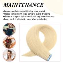 20pcs Straight Thick Tape In  Remy Human Hair Extension For Salon  Dark Brown Color 2# 16-26 Inches Silk Straight Double Side Seamless Skin Weft Hair Extension ,Feel - Easy To Apply And Reuse, High Quality Natural Style Tape In Hair  Extentions - S613 - View 7