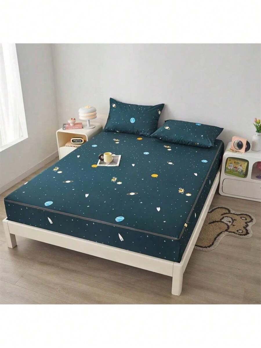 Waterproof Mattress Cover With Zipper Queen Twin Bed Fitted Sheet 6