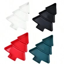 Assiette de fruits en forme d'arbre de Noël, décoration de fête de Noël pour la maison 2024, cadeaux de Noël, Joyeux Nouvel An - Multicolore - Voir 3