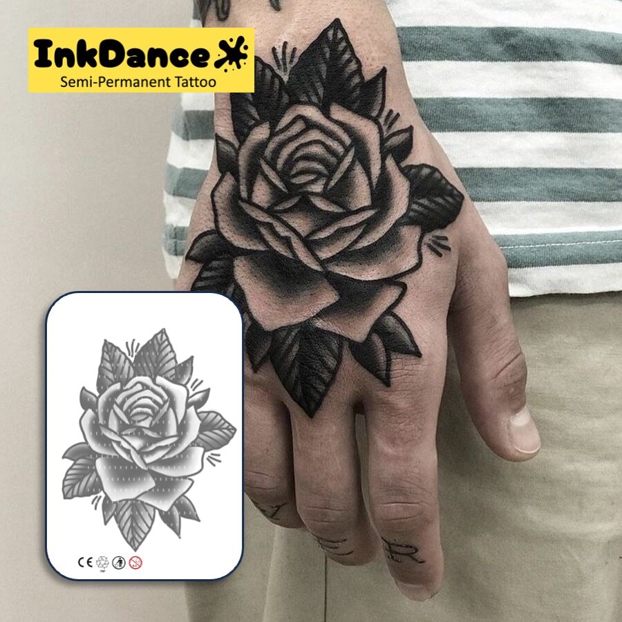 1 Kit "Old School Flower" Revolutionary Technology Tattoos, Semi