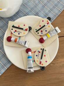 2 chiếc kẹp tóc cá sấu sáng tạo, kẹp tóc mái & kẹp tóc phía trước cho phụ nữ kẹp tóc móng vuốt kẹp tóc - Kẹp tóc vẽ bảng vẽ ngộ nghĩnh - Xem 4