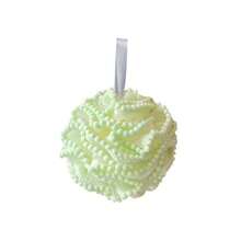 1 件装珍珠沐浴花蕾丝沐浴海绵按摩磨砂沐浴球，超柔软防脱落泡泡浴配件 - 按摩搓澡沐浴球 - 查看 4