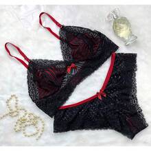 Kit With 5 Sets Of Panties And Bras Without Lace Cups, Various Colors, Lingerie (Two-Tone) - Nhiều màu - Xem 9