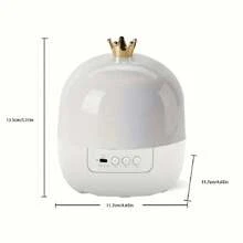 星空银河投影夜灯，含21套投影胶片，皇冠造型夜灯，适用于卧室、天花板，360°旋转星空投影仪，生日、圣诞节礼物，房间装饰 - USB Plug in - 查看 3