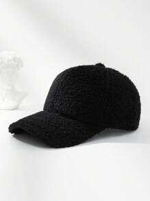 1 chiếc mũ bóng chày Teddy mềm có thể điều chỉnh cho nữ, mũ chống nắng ngoài trời, thích hợp cho du lịch mùa xuân/thu, kỳ nghỉ ở bãi biển, mũ phong cách Y2K cổ điển cho nam - mũ bóng chày - Xem 5