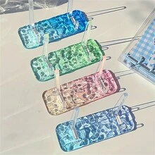 1 giá đỡ màn hình để bàn bằng Acrylic, họa tiết sóng, giá đỡ điện thoại để bàn, Acrylic trong suốt (PMMA), lớp hoàn thiện mờ, hình chữ nhật - Giá đỡ màn hình để bàn đơn & kệ ngoài bề mặt để lưu trữ và trưng bày - Nhiều màu - Xem 2