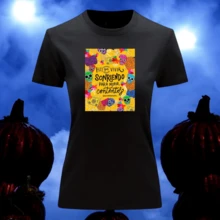 Playera Blusa De Hay Que Vivir Sonriendo Frases Optimistas - Negro - Ver 1