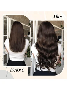 Extensiones de cabello humano de 10-24 pulgadas de color piano, cabello humano remy liso y sedoso, trama invisible sin costuras, set de 20 piezas - S2 - Ver 5