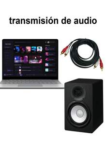 1 Pieza Cable de audio dual 2 RCA para CD estéreo amplificador de DVD mezclador DJ PA - Negro - Ver 2