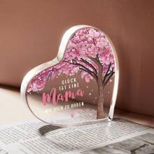 1 Stück einzigartiger herzförmiger Heimdekoration, das beste Geschenk für Mutter, Muttertagsgeschenk, Weihnachtsgeschenk von Tochter oder Sohn