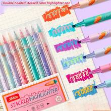 beizhixin 叠色双头荧光笔 学生重点标记笔 双头神奇变色荧光笔 彩色标记笔 容量大 美观度高 经久耐用 - 彩色 - 查看 1