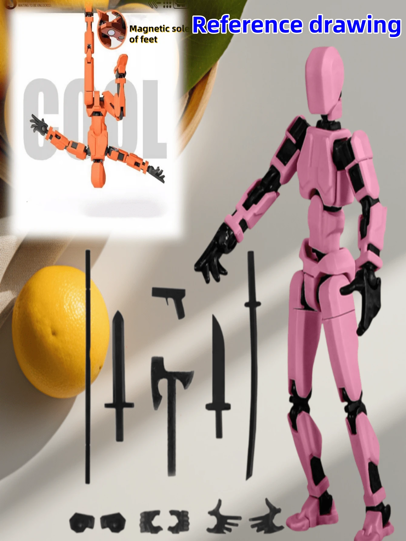 Figure d'action T13 Robot mobile multiarticulé avec force magnétique