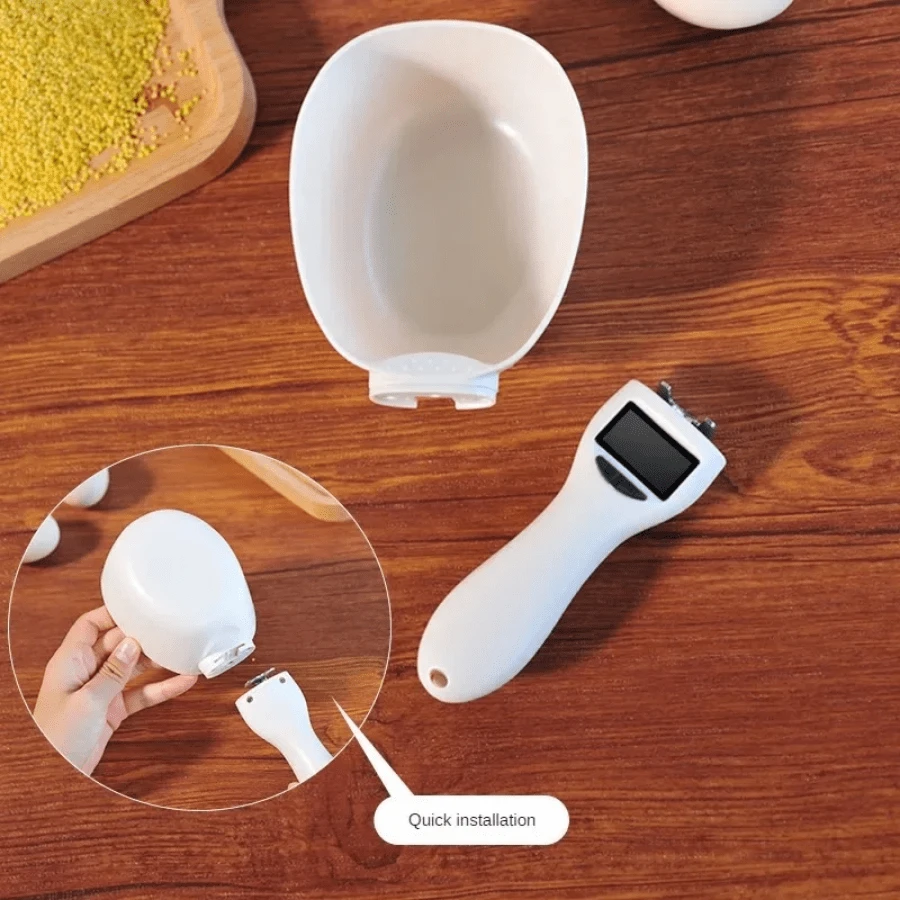 Pet Food Measuring Scoop Electronic Dog Cat Food Measuring Cup Digital