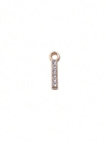 10/26pcs Fashion Rhinestone Zinc Alloy 26 English Letters Pendant Earrings Necklace Bracelet Phone Case Zipper Charms DIY Jewelry Accessories - 26 Letter Pendants - View 7