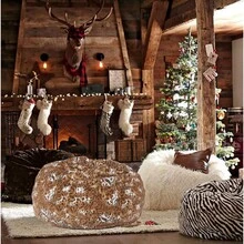Luxurious Leopard Print Bean Bag Chair For Lounging, Reading, And Gaming