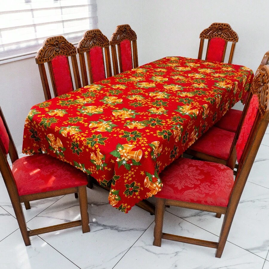 Christmas Tablecloth 3.00m X 1.40m For 10 Places Oxford Christmas Print - Màu 01 - Xem 1