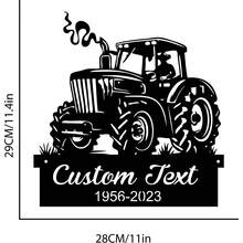 1pc Farmer On Tractor Memorial Stake Personalized, Remembrance Stake For Garden, Memorial Stake Garage Art Dirtbike Wall Sign Fox Custom Metal Wall Art Gifts Birthday Graduation
