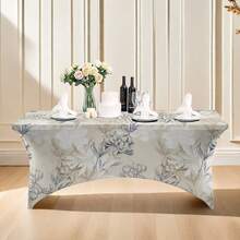 1 chiếc khăn trải bàn bằng vải thun co giãn phủ toàn bộ, khăn trải bàn dã ngoại co giãn vừa vặn, váy giường có thể gấp lại, khăn trải bàn khách sạn/tiệc - Nhiều màu - Xem 16