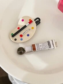 2 chiếc kẹp tóc cá sấu sáng tạo, kẹp tóc mái & kẹp tóc phía trước cho phụ nữ kẹp tóc móng vuốt kẹp tóc - Kẹp tóc vẽ bảng vẽ ngộ nghĩnh - Xem 10