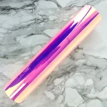1 张全息激光变色龙自粘性乙烯基永久性乙烯基和转移胶带薄膜 DIY 定制工艺品