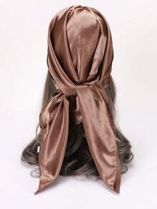 New Fashion Satin Rhinestone Pendant Hijab Scarf, Suitable For Spring/Summer - Multicolor - View 6