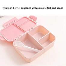 Kreative Lunchbox mit großer Kapazität und Fächern, auslaufsichere Bento-Lunchbox, tragbare Lunchbox mit Klapptop-Fächern, auslaufsicher für Outdoor-Picknick, Obst-Salat-Box, Mikrowellen-geeignet mit Anfangsbuchstaben-Muster (26 Buchstaben)