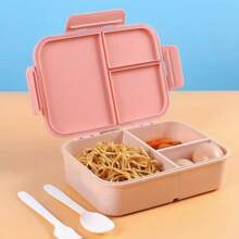 Kreative Lunchbox mit großer Kapazität und Fächern, auslaufsichere Bento-Lunchbox, tragbare Lunchbox mit Klapptop-Fächern, auslaufsicher für Outdoor-Picknick, Obst-Salat-Box, Mikrowellen-geeignet mit Anfangsbuchstaben-Muster (26 Buchstaben)