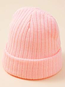 1pc Baby Candy-Colored Stripe Knit Beanie Hat, Soft And Warm For Infant Boys And Girls, Autumn/Winter - Children's Hoodies - View 16
