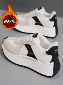 1 Đôi Giày Thể Thao Ngoài Trời Đế Dày Chống Trượt Chống Thấm Nước Đa Năng Thời Trang Mùa Đông Cho Nữ, Thích Hợp Mặc Hàng Ngày Phong Cách Gump - Mihei - Xem 10