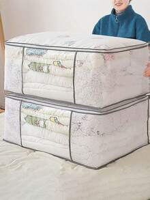 1 túi đựng chăn, túi đựng quà Giáng sinh Halloween Lễ Tạ ơn, túi đựng chăn quần áo dung tích lớn, túi đựng chăn đồ chơi, túi đựng đồ trong suốt, túi đựng đồ di động có thể gấp lại, chất liệu không dệt - Nhiều màu - Xem 13