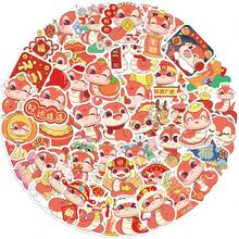 50 miếng dán sáng tạo chủ đề năm mới hình con rắn chống thấm nước DIY đồ chơi, máy tính xách tay, máy tính, điện thoại thông minh, ốp lưng điện thoại, đàn ghita, cốc để bàn, du lịch, xe máy, phụ kiện ô tô - Nhiều màu - Xem 1