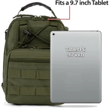 Small Tactical Messenger Bag Sling Backpack Outdoor Shoulder Satchel Chest Packs - Army Green - View 5