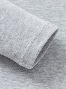 Balabala Bộ đồ lót trẻ em Quần lót giữ nhiệt mùa đông cho bé gái, mềm mại và ấm áp theo phong cách hoạt hình - Xám - Xem 6