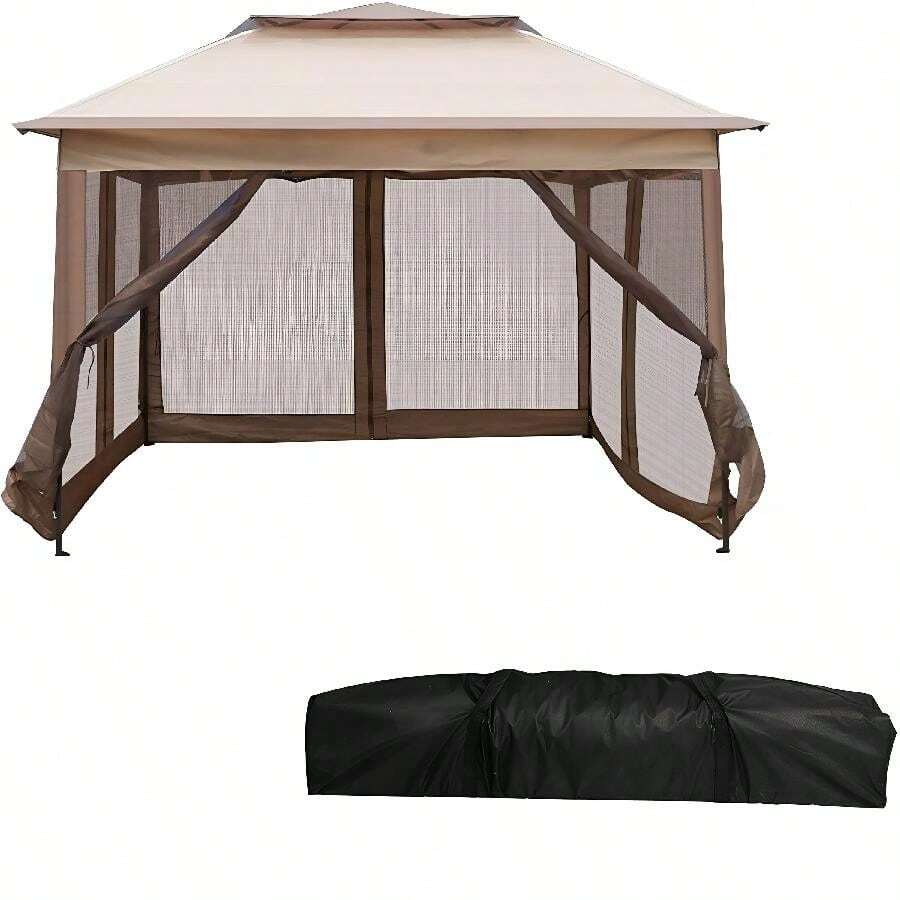 Outdoor Pop-Up Canopy Tent - UV Shield & Mesh Walls For Relaxing In Fresh Air