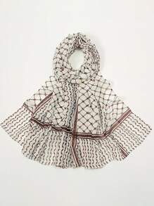 1pc Fashion Hijab Casual Women Chiffon Printed Arab Headscarf Turban Neck Scarf, Versatile Daily Wear Abaya Accessories - Multicolor - View 17