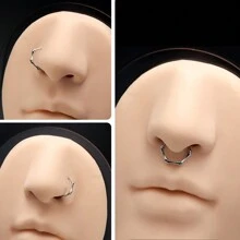 16G/18G Bambus Gelenk Edelstahl Helix Ohrringe, Conch Piercing Schmuck & Scharnier-segmentierte Lippenzinge für Damen und Herren | vielseitige unisex Körperschmuck Accessoires mit glatter Oberfläche