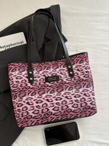 Túi Tote Thời Trang Màu Trơn - Màu Hồng Tươi - Xem 4