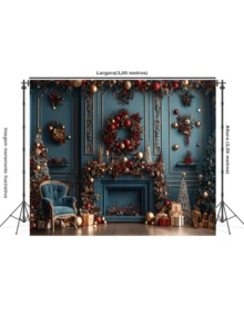 3D Sublimated Fabric Photographic Background Christmas 3.00X2.50 Horizontal - FFG-1022 - 查看 2