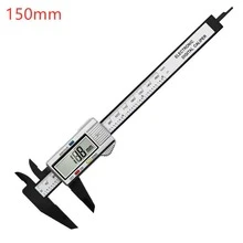 150mm 100mm Electronic Digital Caliper Carbon Fiber Dial Vernier Caliper Micrometer Measuring Tool Digital Ruler