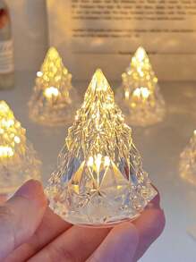 1/3/5 piezas Lámpara de luz de noche en forma de montaña de hielo y árbol de Navidad de diamante, adecuada para fiestas festivas, bodas y regalos